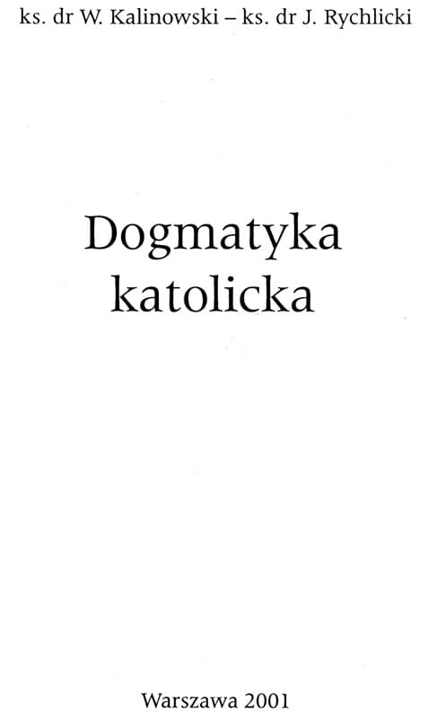 Dogmatyka Katolicka