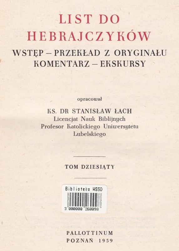 List do Hebrajczyków