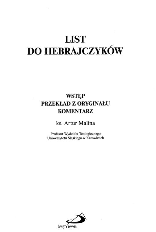 List do Hebrajczyków