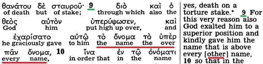 The Kingdom Interlinear Translation of the Greek Scriptures (Pisma Greckie w międzywierszowym przekładzie Królestwa)