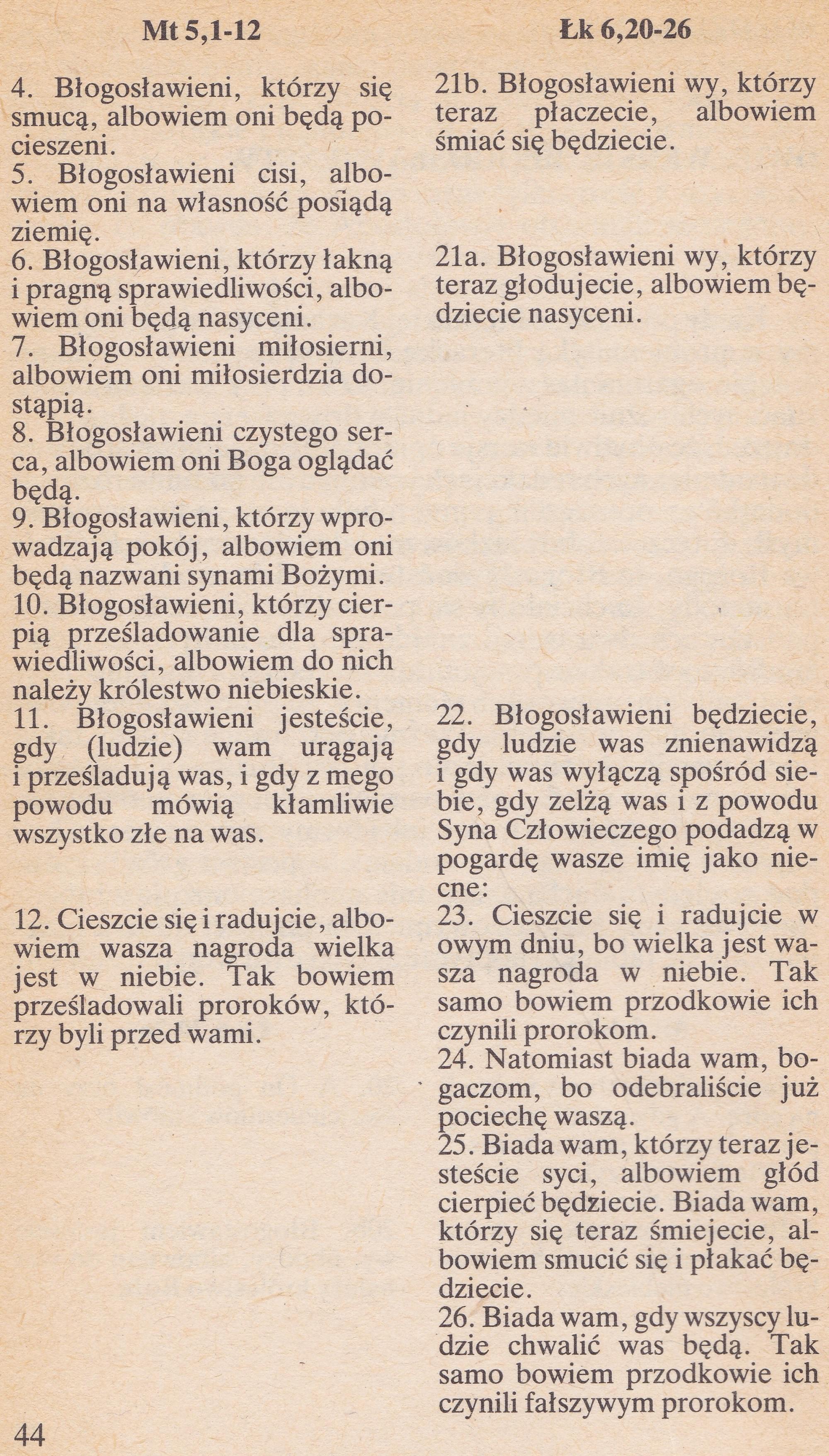 Błogosławieństwa Ewangelijne