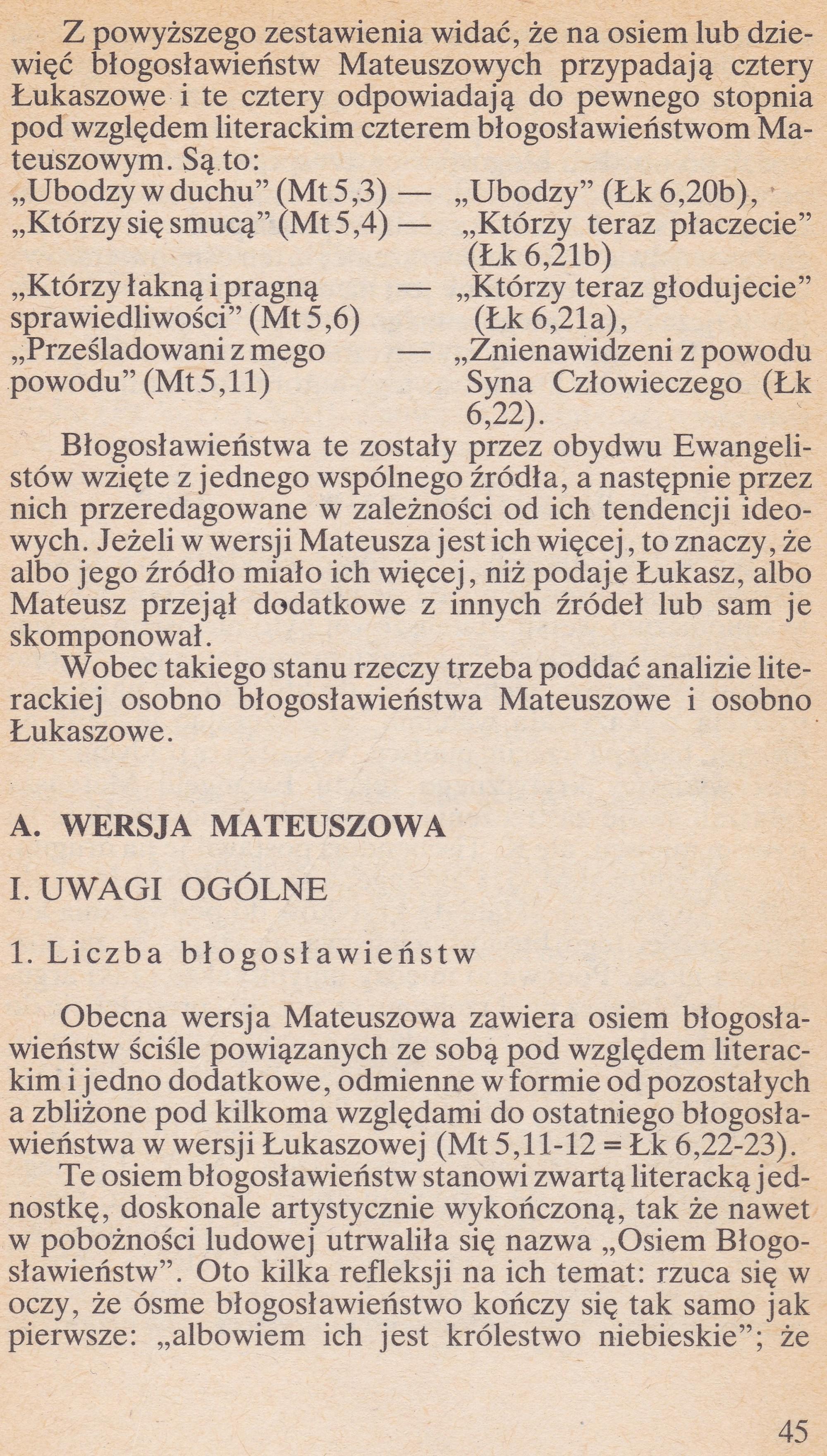 Błogosławieństwa Ewangelijne