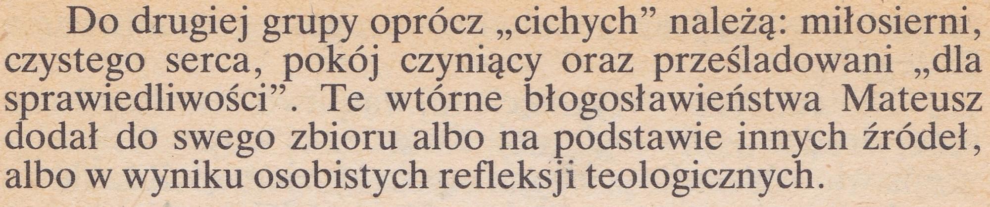 Błogosławieństwa Ewangelijne