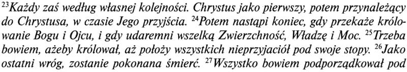 Pierwszy List do Koryntian ed. Święty Paweł