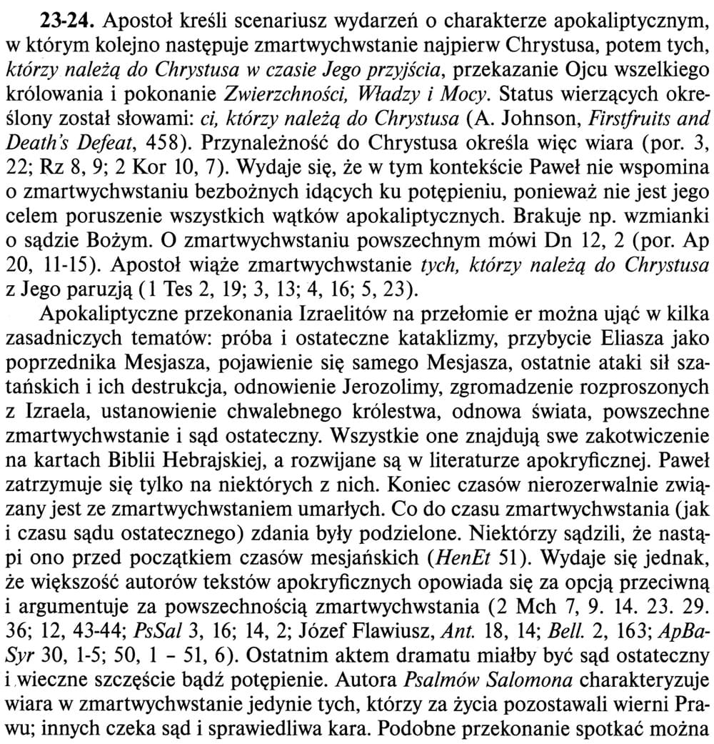Pierwszy List do Koryntian ed. Święty Paweł