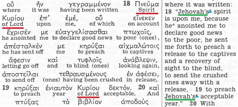 The Kingdom Interlinear Translation of the Greek Scriptures (Pisma Greckie w międzywierszowym przekładzie Królestwa)