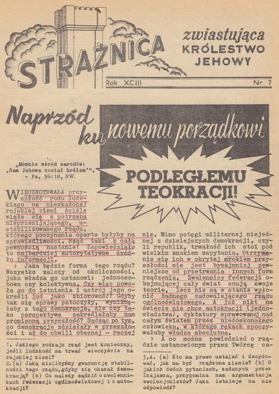 Strażnica 1972 Nr 7
