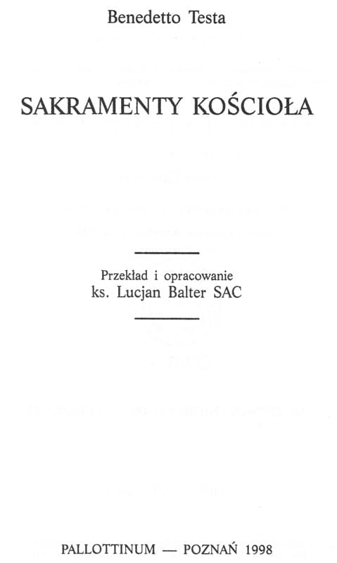 Sakramenty Kościoła