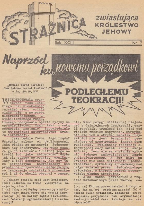Strażnica 1972 Nr 7
