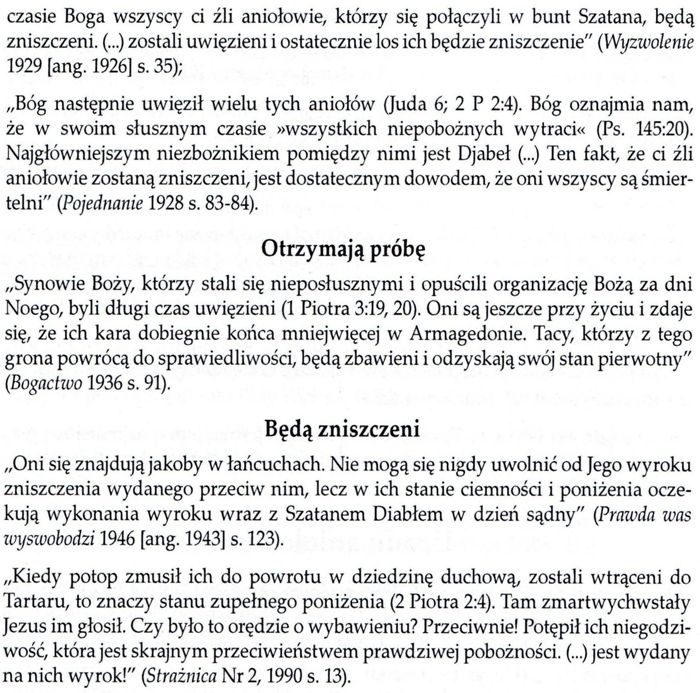 Zmienne nauki Świadków Jehowy
