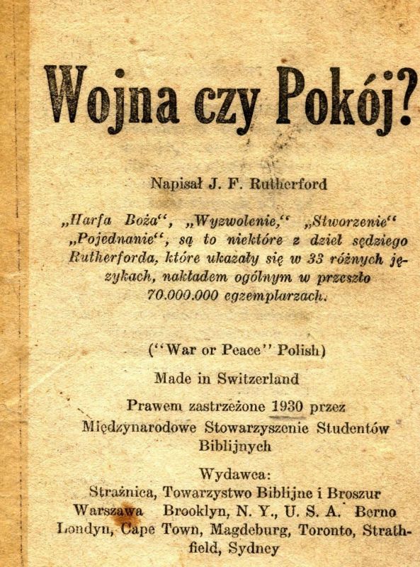 Wojnna czy pokój