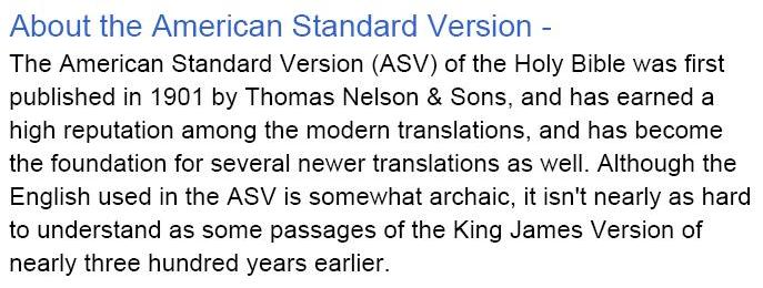 American Standard Version 