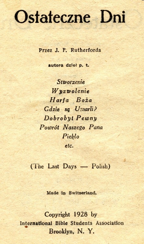 Ostateczne Dni