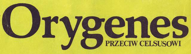 Orygenes przeciw Celsusowi