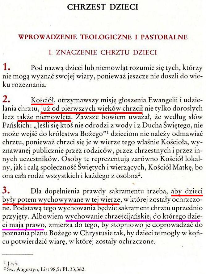 Obrzędy chrztu dzieci