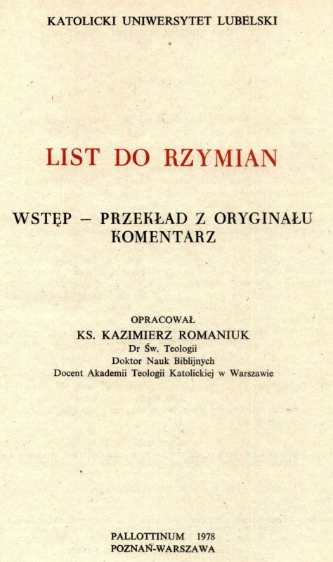 List do Rzymian