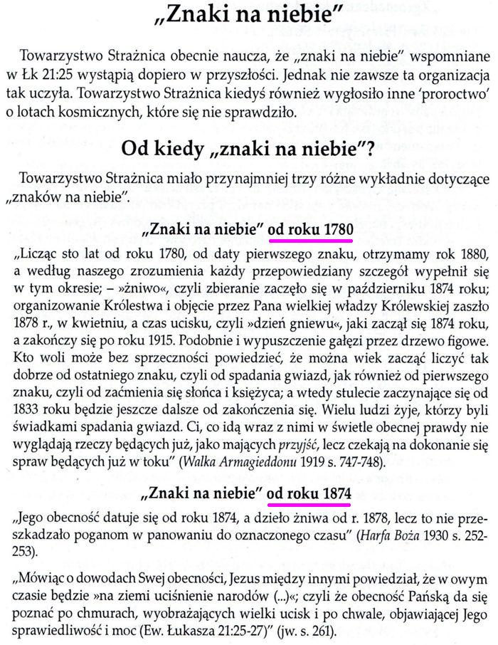 Zmienne nauki Świadków Jehowy
