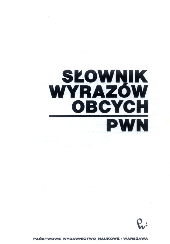 Słownik Wyrazów Obcych PWN