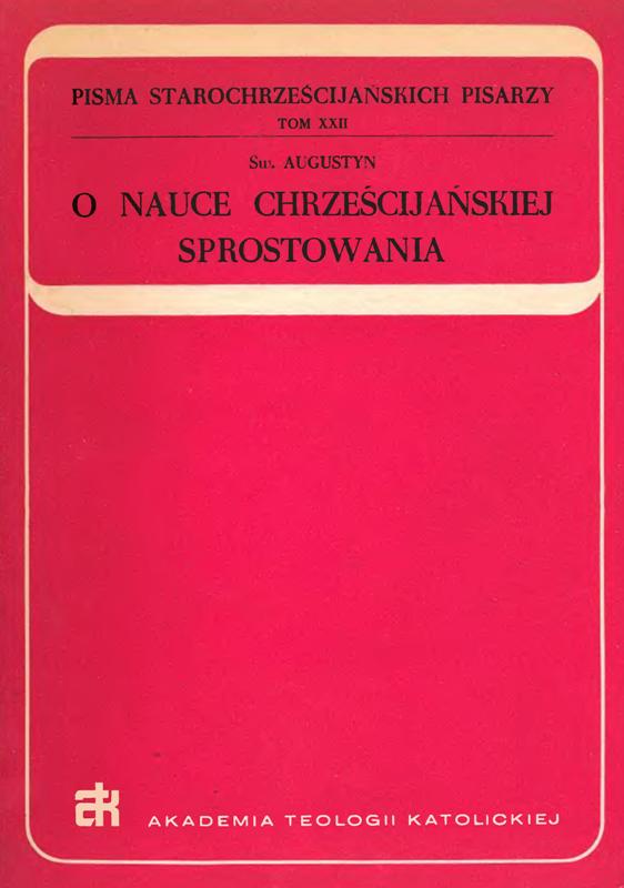 Św. Augustyn Sprostowania