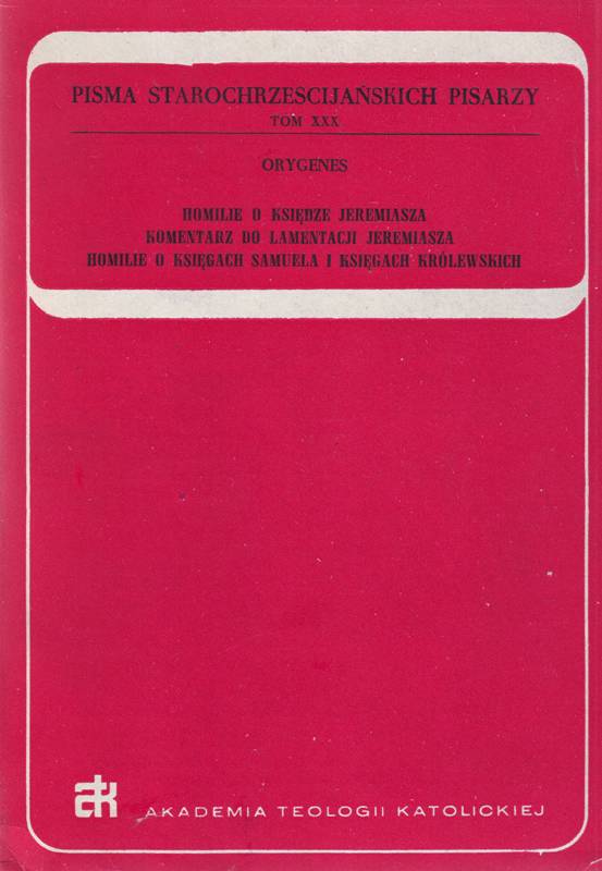 Homilie o Księdze Jeremiasza