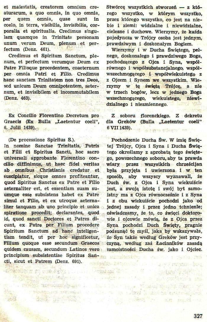 Dogmatyka Katolicka, Bóg jeden w Trójcy Osób