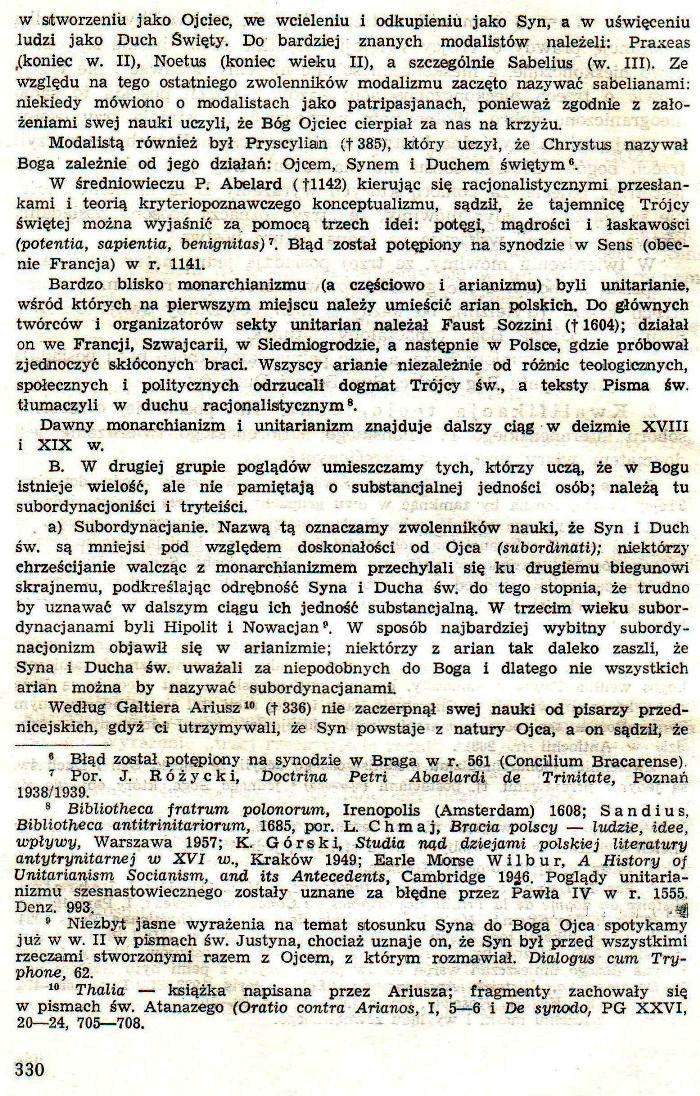Dogmatyka Katolicka, Bóg jeden w Trójcy Osób