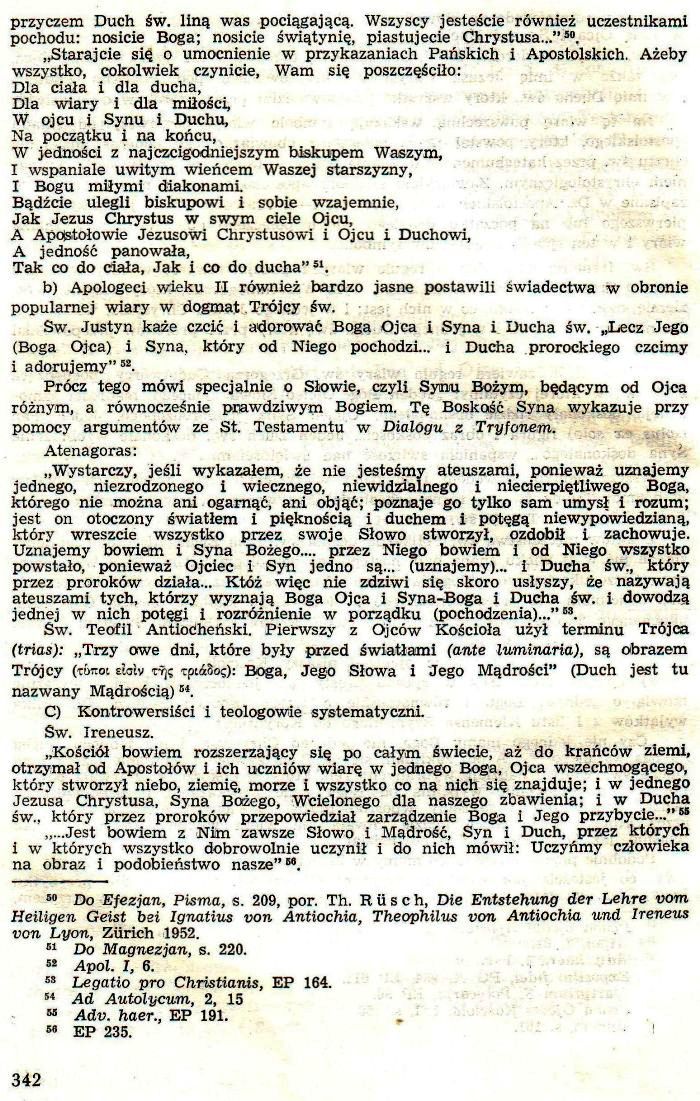 Dogmatyka Katolicka, Bóg jeden w Trójcy Osób