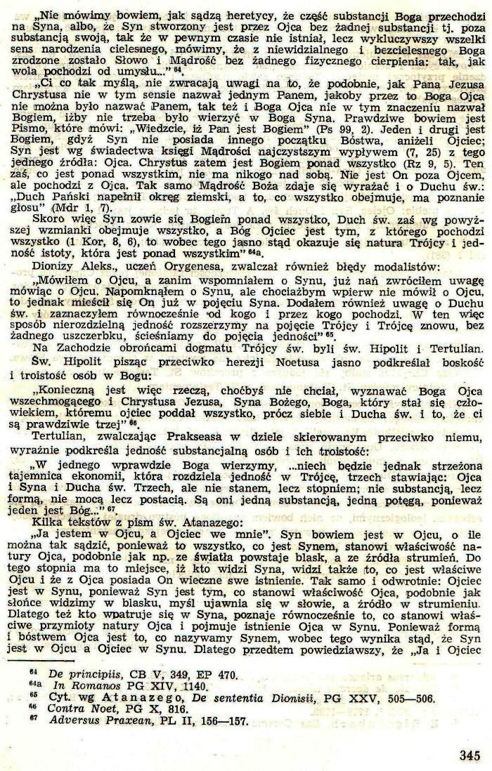 Dogmatyka Katolicka, Bóg jeden w Trójcy Osób