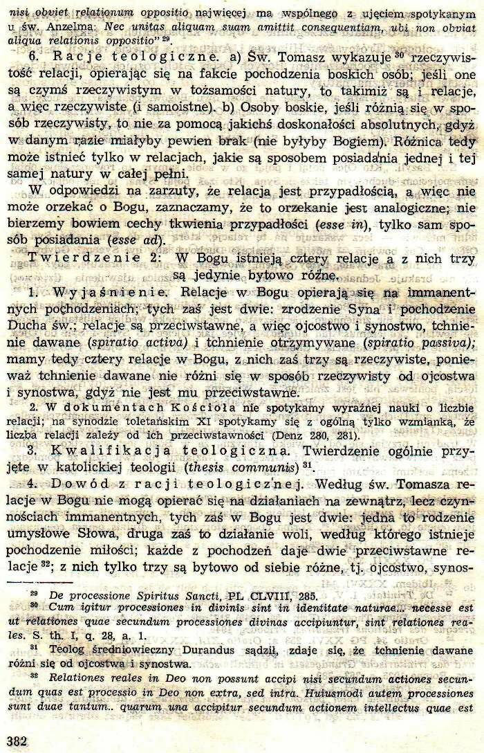 Dogmatyka Katolicka, Bóg jeden w Trójcy Osób