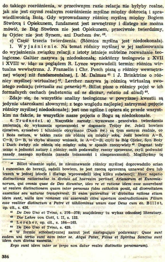 Dogmatyka Katolicka, Bóg jeden w Trójcy Osób