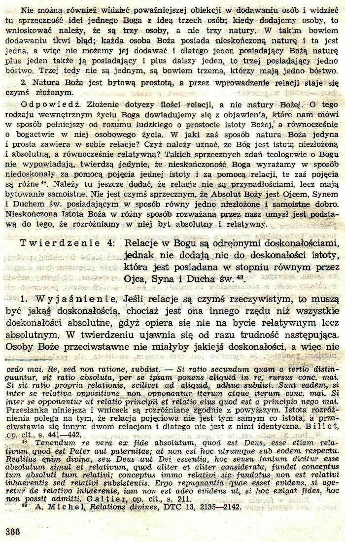 Dogmatyka Katolicka, Bóg jeden w Trójcy Osób