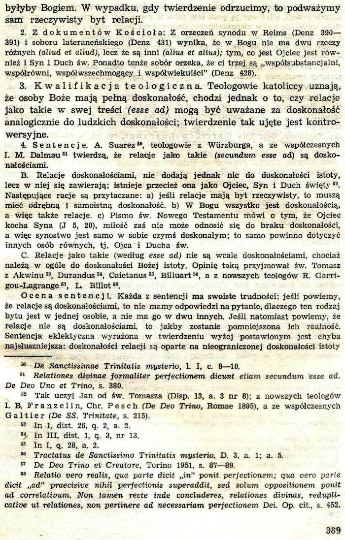 Dogmatyka Katolicka, Bóg jeden w Trójcy Osób