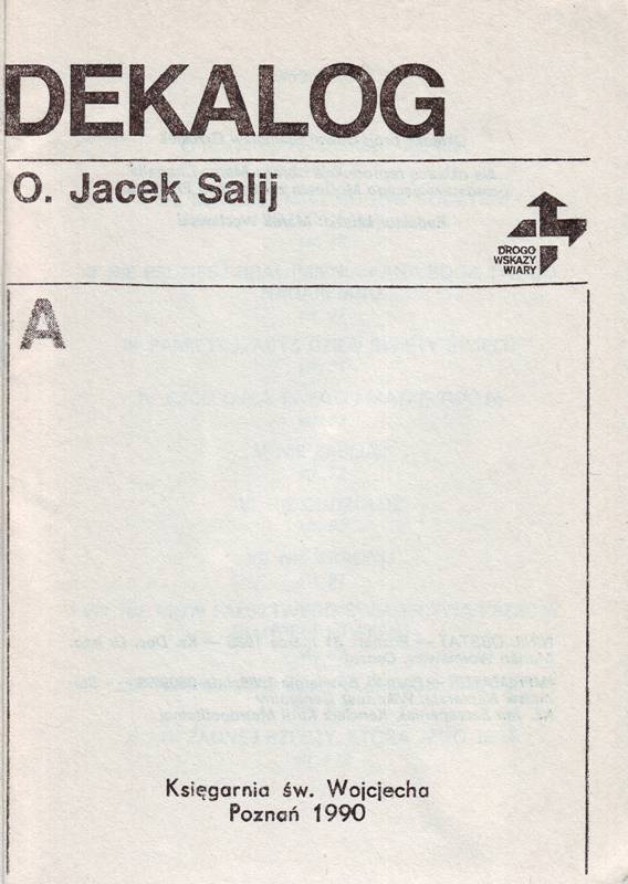 Dekalog o. Jacek Salij OP