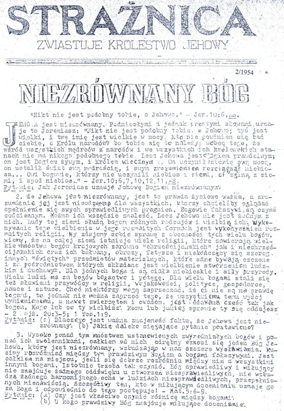 Strażnica 1954 Nr 2