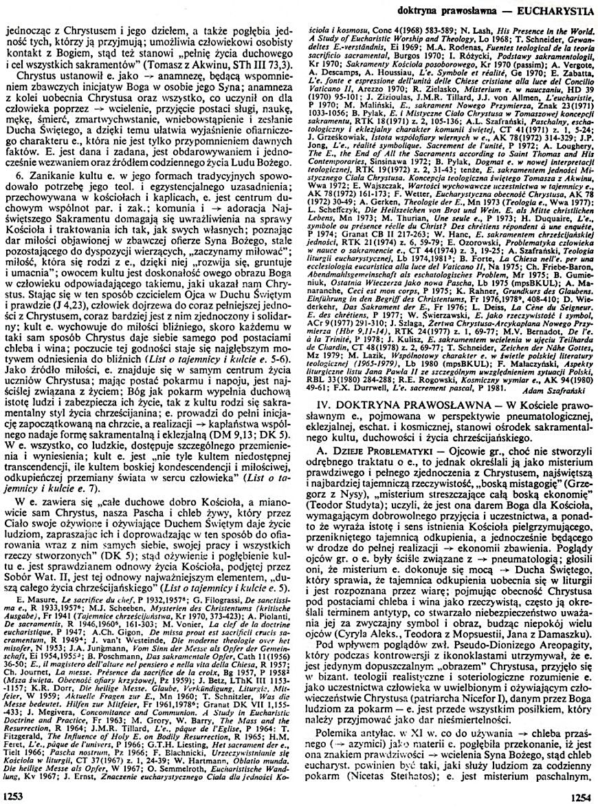 Encyklopedia Katolicka Eucharystia