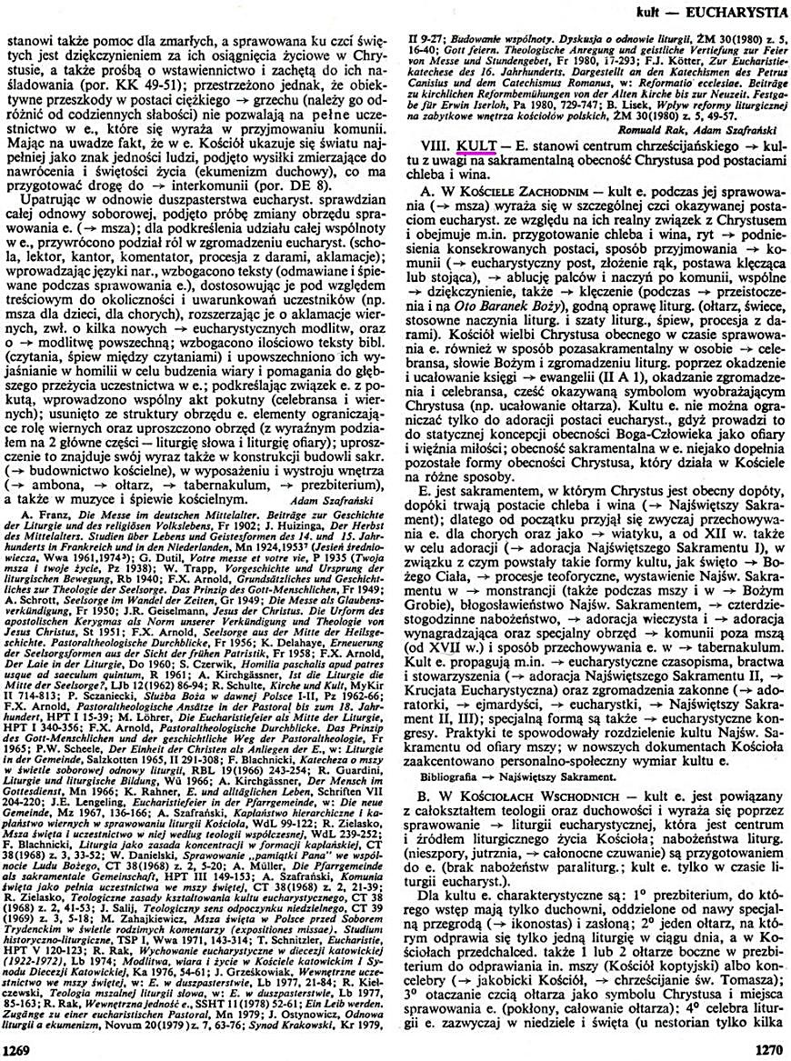 Encyklopedia Katolicka Eucharystia