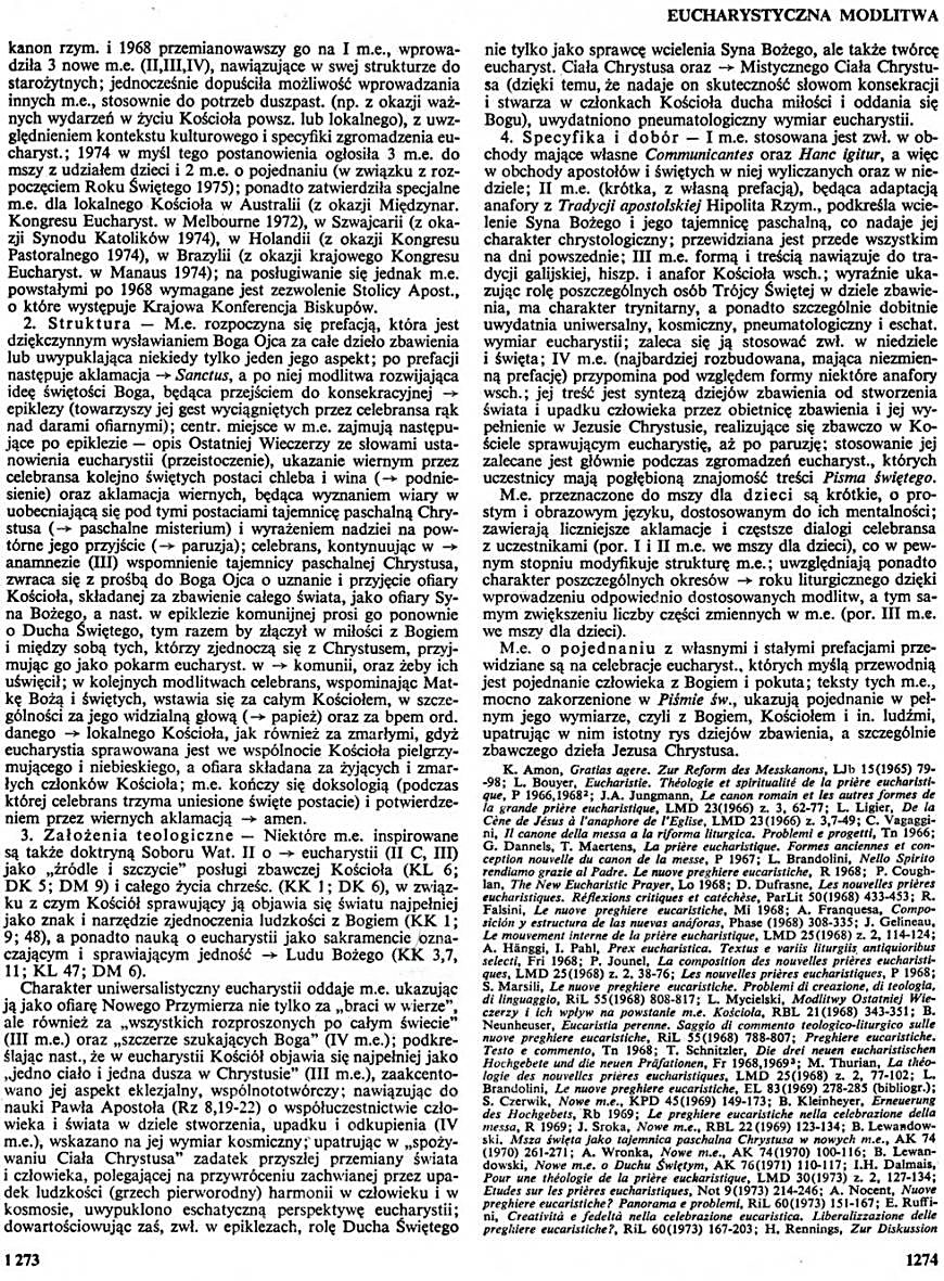 Encyklopedia Katolicka Eucharystia