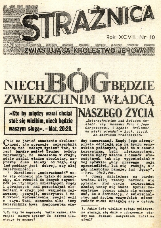 Strażnica 1976 Nr 10