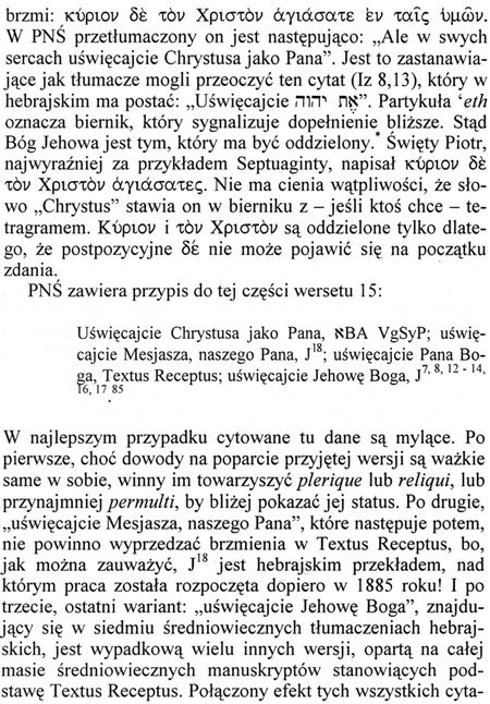 Błędy doktryny Świadków Jehowy