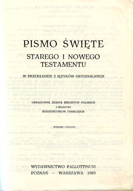 Biblia Tysiąclecia wyd.IV