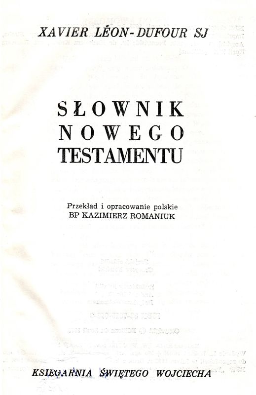 Słownik Nowego Testamentu