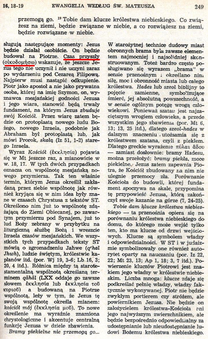Ewangelia wg św. Mateusza KUL