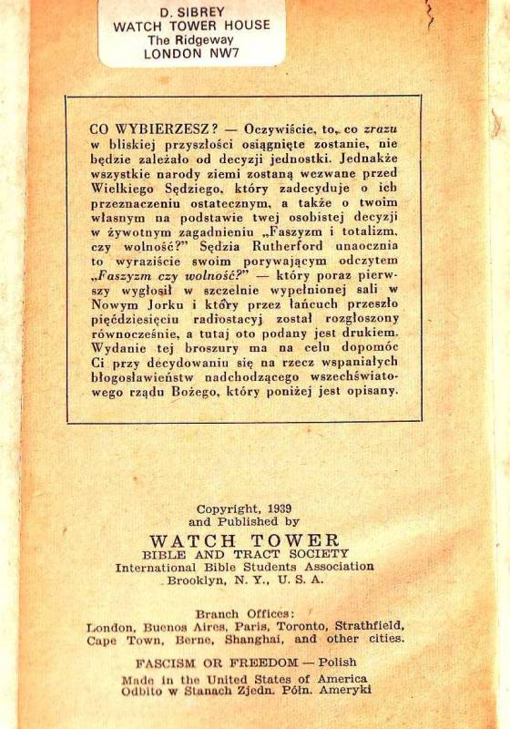 Faszyzm czy wolność