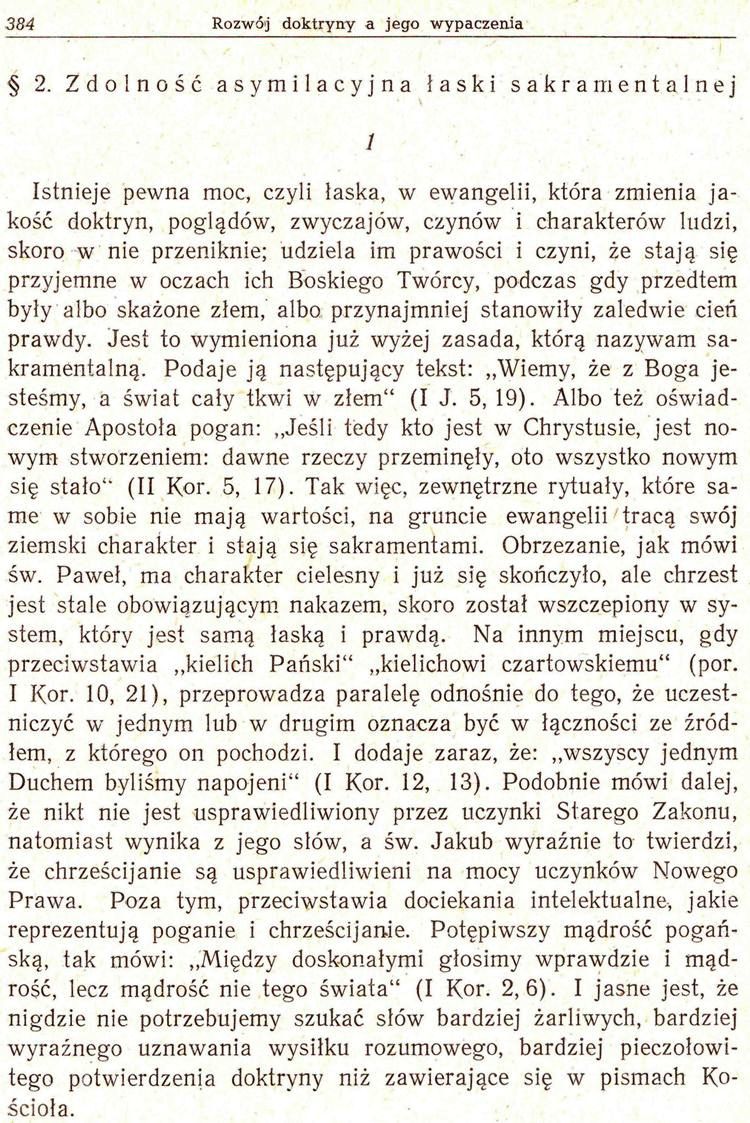 O rozwoju doktryny chrześcijańskiej