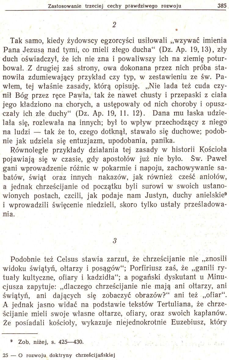 O rozwoju doktryny chrześcijańskiej
