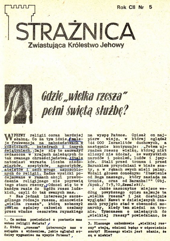 Strażnica 1981 Nr 5