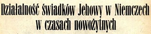 Świadkowie Jehowy głosiciele Królestwa Bożego