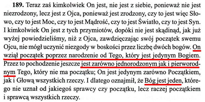 Nowacjan O Trójcy Świętej