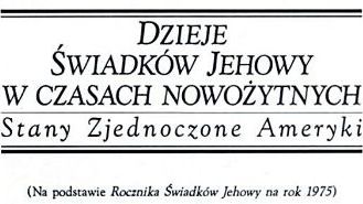 Dzieje Świadków Jehowy w czasach nowożytnych