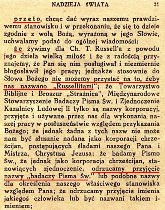 Królestwo nadzieją świata